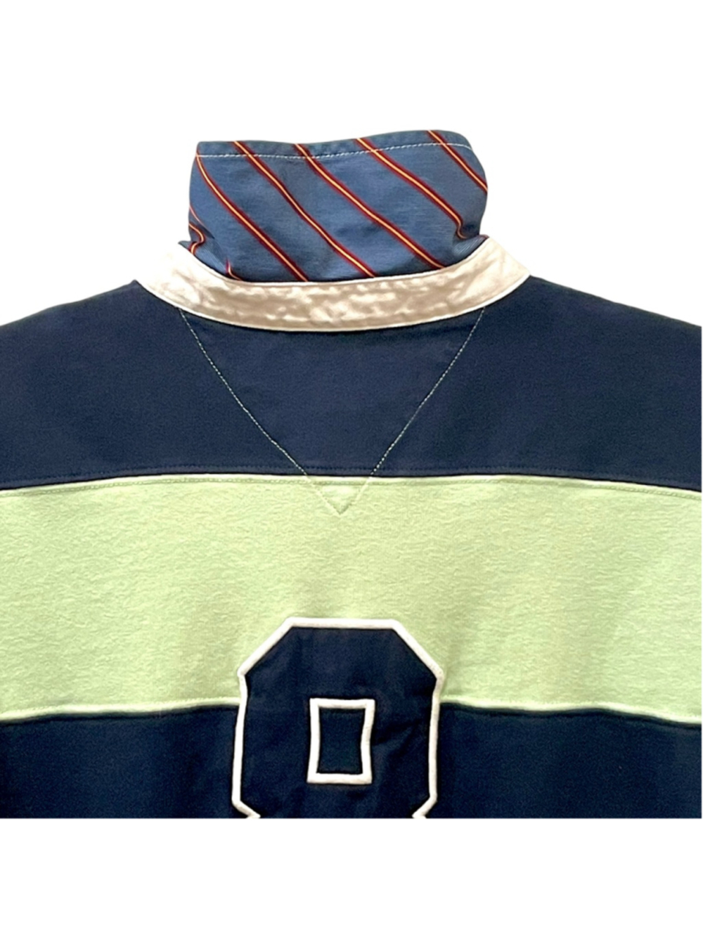 Tommy Hilfiger Boys Size Large Polo Shirt Striped Embroidered Rugby Y2K #8 - Picture 8 of 15